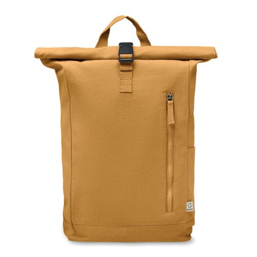 Rolltop rugzak gerecycled katoen - Afbeelding 5
