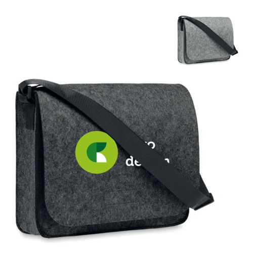 RPET vilten laptoptas - Afbeelding 1