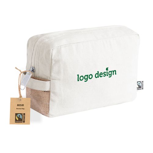 Katoenen toilettas Fairtrade - Afbeelding 1