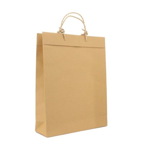 Gerecyclede papieren tas | 26 x 35 x 10 cm - Afbeelding 2