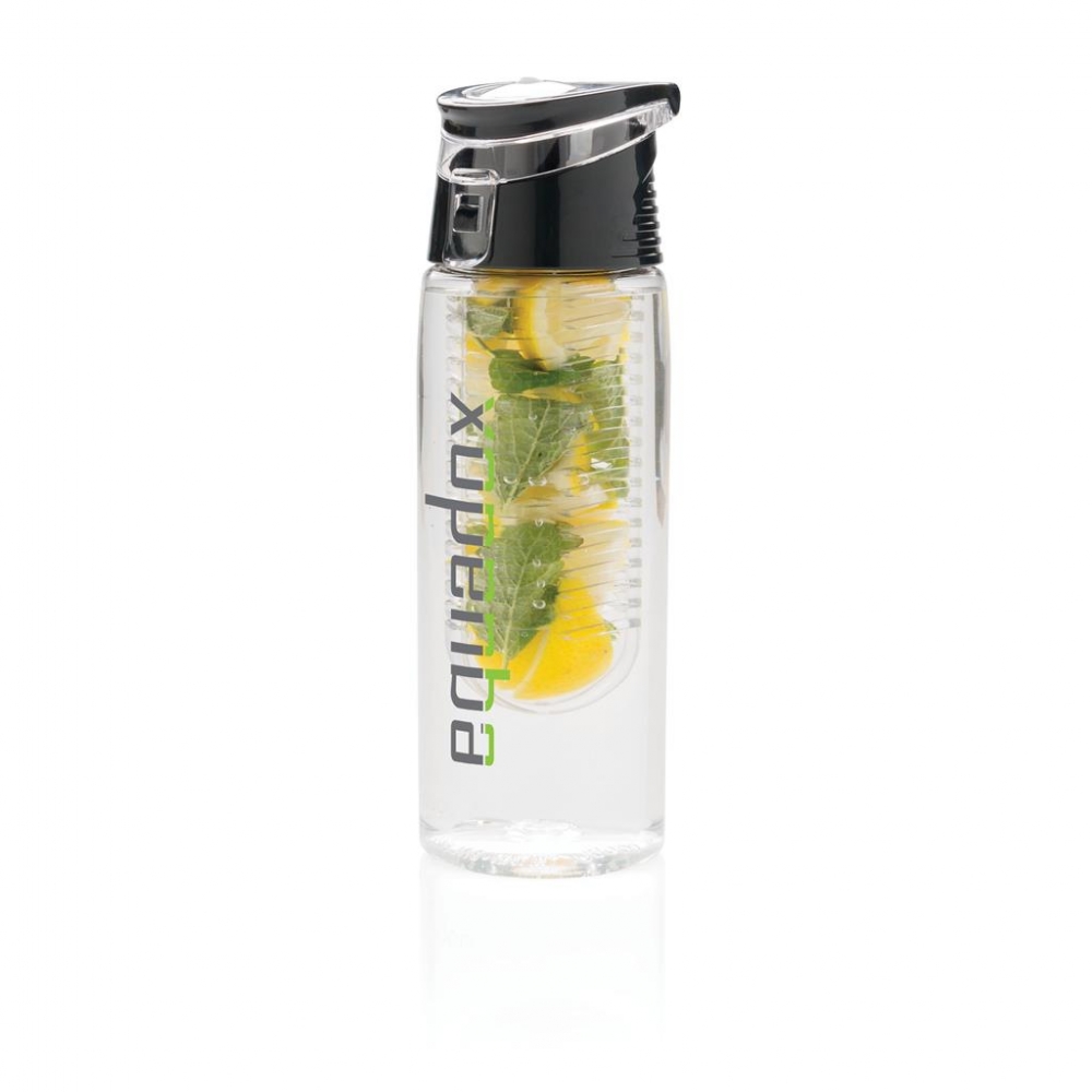 Afsluitbare waterfles met infuser